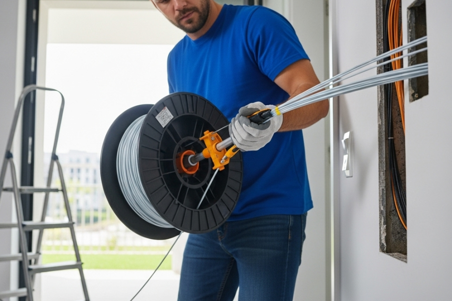 Eve Fiber Kablo Çektirme Daireye Fiber Kablo Çekmek 2 Daireye Fiber Kablo Çekmek